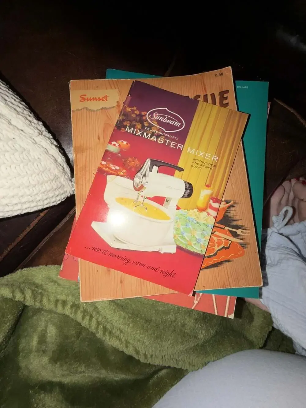 Lot of 5 Vintage Recipe and Home Decorating Booklets Including Sunset Salad Book